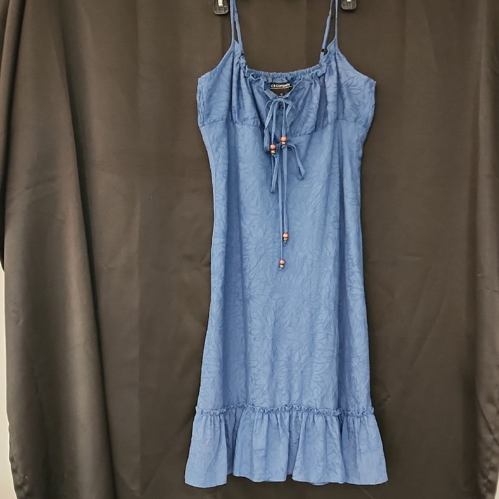 Floral Blue Strappy K & Company Dress